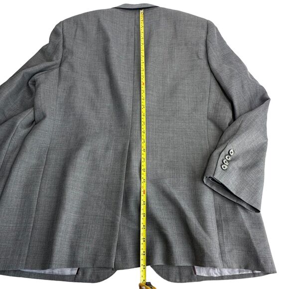 hart schaffner marx Blue Woven Blazer Mens Tailored Uchimura 1985 - Picture 6 of 13